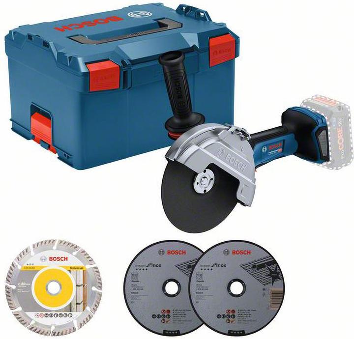 Image du produit Bosch Professional GWS 18V-180 P L-BOXX (180 mm)