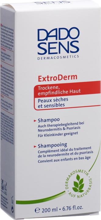Actual product image Dado Sens EXTRODERM Shampoo - Dry & sensitive scalp (200 ml, Liquid shampoo)