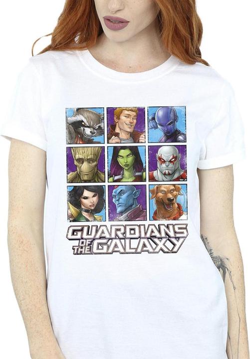 Immagine prodotto Guardians of the Galaxy Character Squares Maglietta Ampia Donna (XXL)