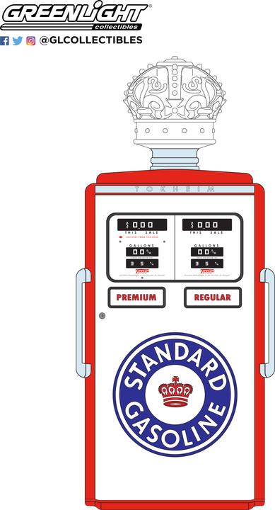 Produktbild 1948 Wayne 100-A Gas Pump Texaco Sky Chief Su-Preme