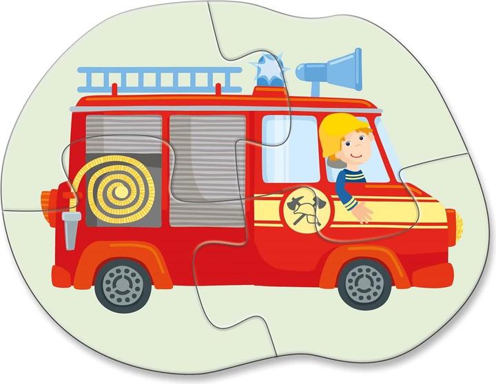 Actual product image Haba first puzzles - emergency vehicles (4 pieces)