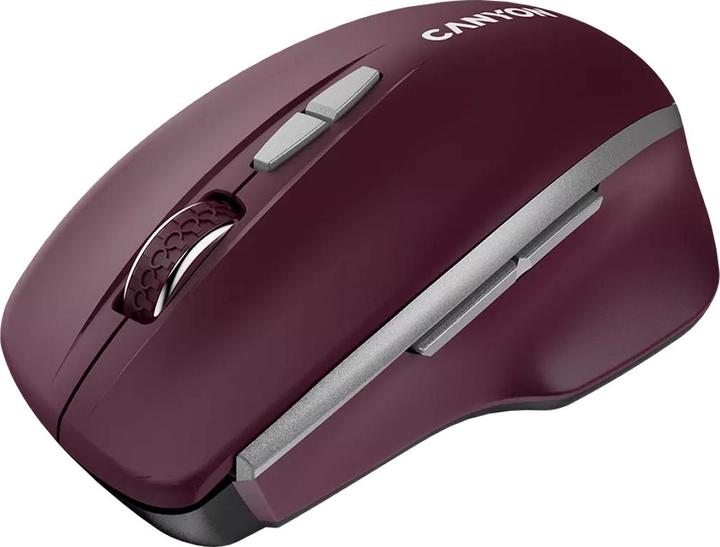 Actual product image Canyon MW-21, Wireless optical mouse, USB rec., Blue LED sensor, 800/1,200/1,600 dpi, 3 buttons, bur (Cable)