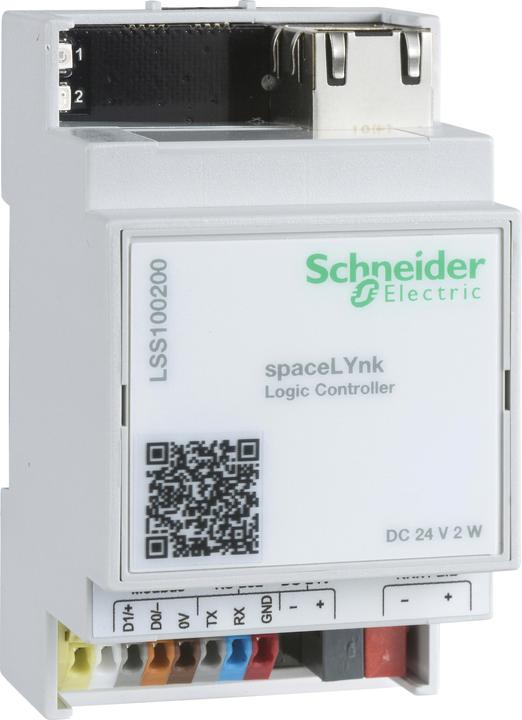 Actual product image Schneider Electric Logic Controller LSS100200 spaceLYnk BACNet Modbus IP KNX (Analogue actuator)
