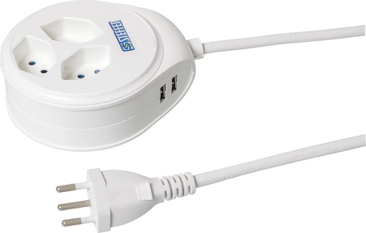Steffen Steba Disc (3 x, Typ 13, USB-A, 1.50 m)