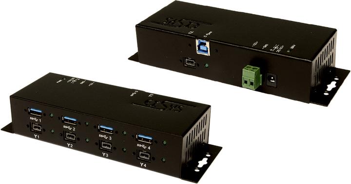 Image du produit Exsys 6685HMV -Hub - 4 x SuperSpeed USB + 4 x IEEE 1394B (FireWire) (USB-B, 8 Ports)