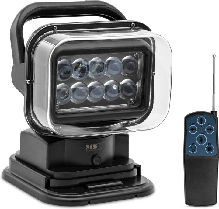 Produktbild MSW LED-Suchscheinwerfer Arbeitslicht 9 - 32 V 360° dreh-/120° neigbar Fernbedienung (6500 lm)