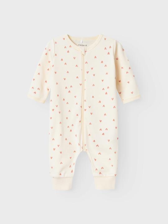 Produktbild Name it Nbfnightsuit Zip Buttercream Hearts Noos (98)