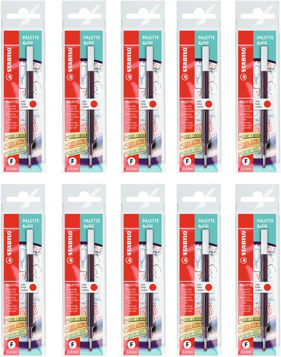 Actual product image STABILO Palette Refill refill cartridge (Refill, Red, 0.40 mm)