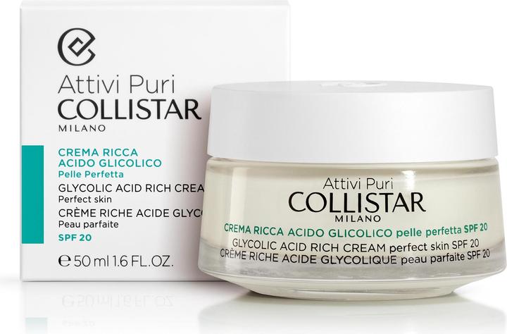 Actual product image Collistar CS Pure Actives - Glycolic Acid Rich Cream (50 ml, 24h cream)