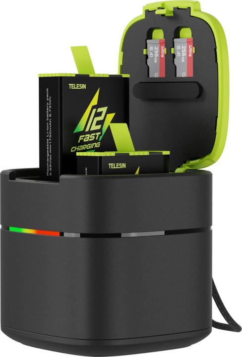 Image du produit Telesin Fast charge box +2 battery for GoPro Hero 9/10/11 GP-FCK-B11 (11, 12, Héros 9)