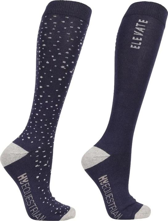 Actual product image Hy Childrens/Kids Elevate Allure Bamboo Socks (Pack of 2) (31 - 37)