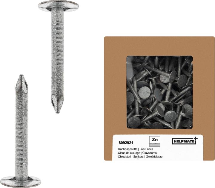 Produktbild Helpmate Dachpappnägel 2,8x30, verzinkt, 400 Gramm (1 Stück, 30 mm)