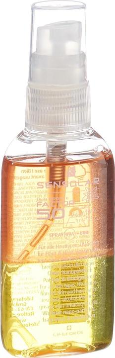 Actual product image Sensolar Sun protection (Sun spray, SPF 50, 50 ml, 65 g)