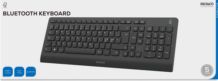 Actual product image Deltaco Bluetooth, Silent full size keyboard (DE, Wireless)