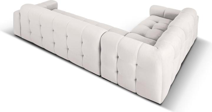 Actual product image Micadoni Velvet Left Corner Sofa, "Kendal", 6 Seats, 332x231x79Made in Europe (Corner sofa)