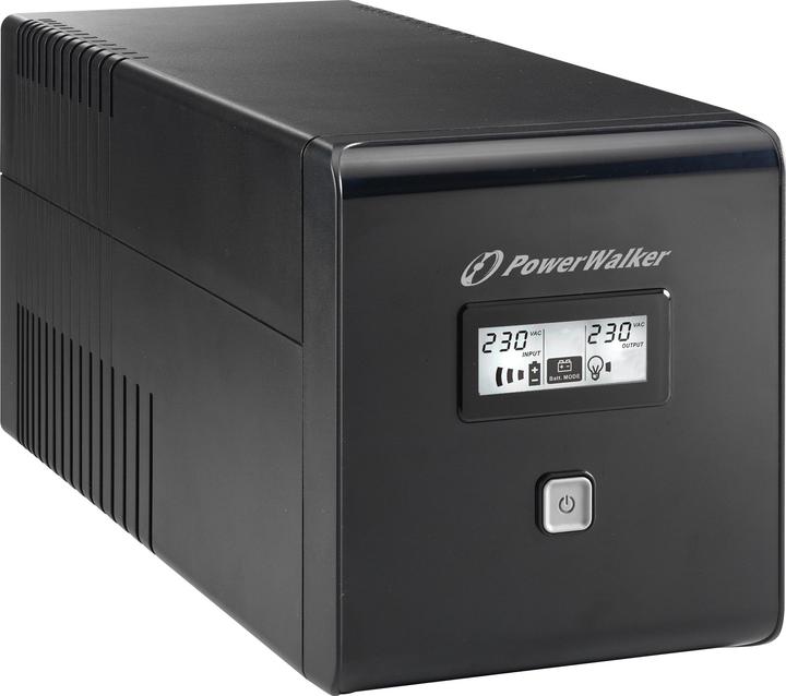Powerwalker VI 1000 LCD Schuko 1000VA / 600W Line-Interactive USV Tower AVR LCD (1000 VA, 600 W, Line-Interaktiv USV)