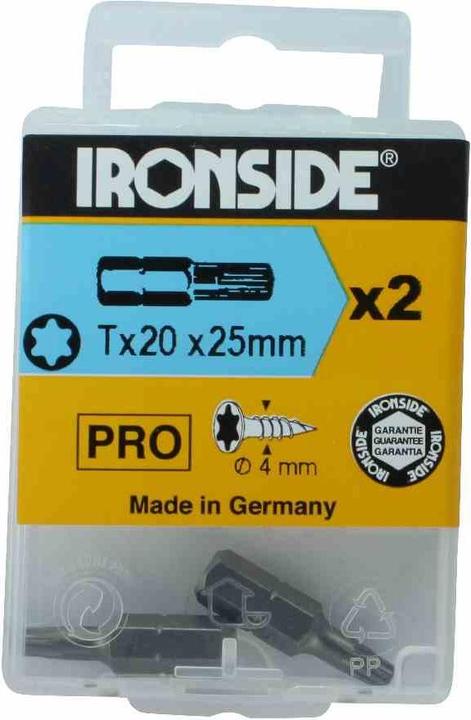 Actual product image Ironside Torx bit T30 x 25 mm (T30 x 25mm)