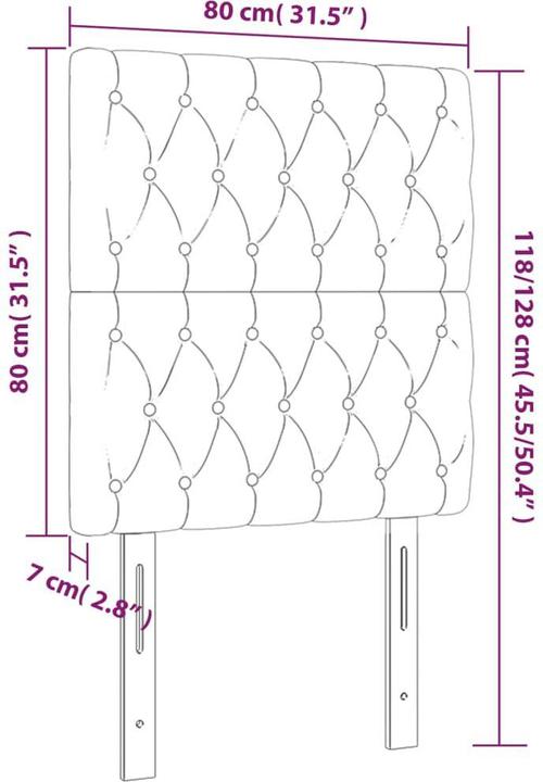 Image du produit VidaXL Poppy (80 x 7 x 128 cm)