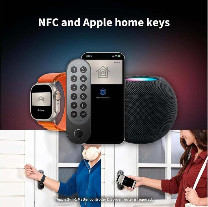 Actual product image Aqara Smart Lock U200 (Fingerprint, Electronic numerical code, Bluetooth, Key, Key card, Smartphone)