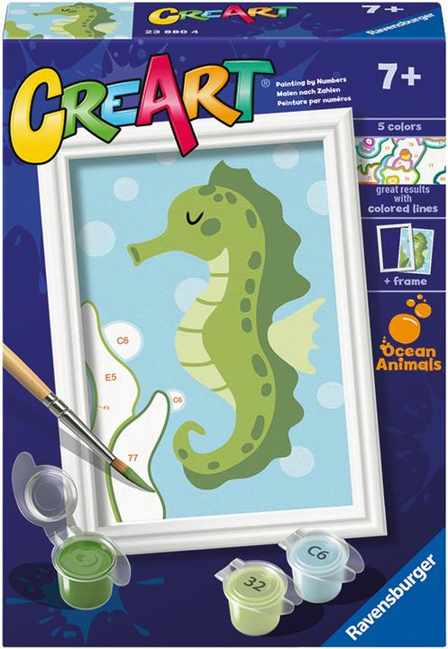 Image du produit Ravensburger CreArt - Peinture par numéro - Friendly Seahorse