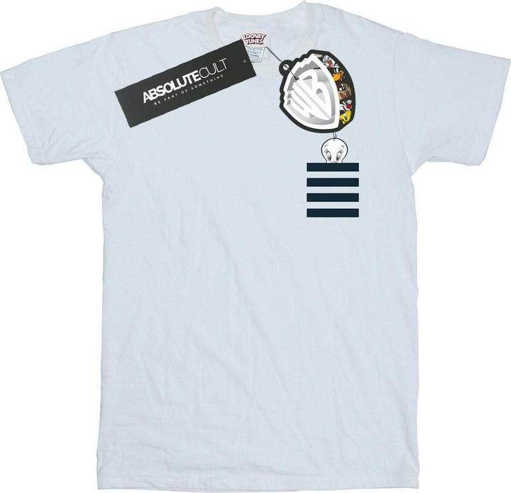 Image du produit Looney Tunes - T-shirt TWEETY PIE STRIPED FAUX POCKET - Homme (XL)