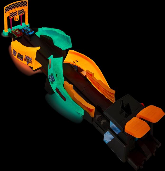 Image du produit Mattel Glow Racers Launch & Criss-Cross Glow Race Playset