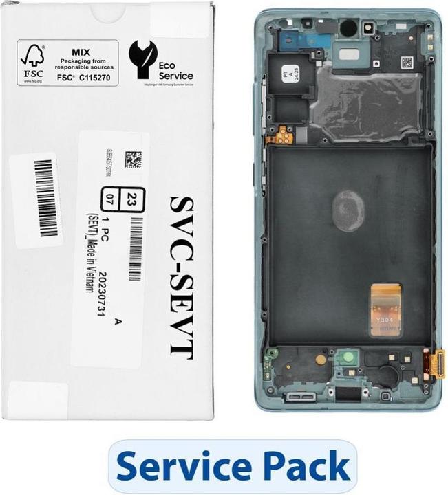 Actual product image Samsung LCD display! ServicePack LCD Display S20 FE 4G/5G G780F/G781F GH82-24214D Green (Display)