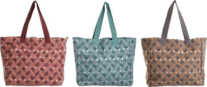 Produktbild Esprit Damen Handtasche Home Braun türkis Koralle 55 x 14 x 35 cm (3 Stück)