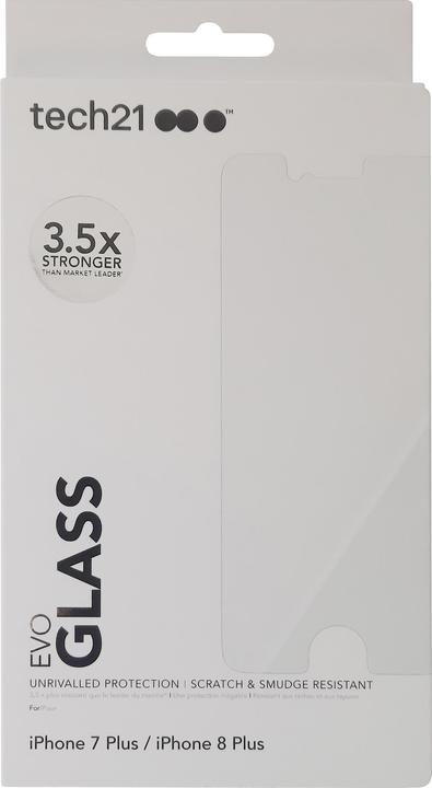 Actual product image tech21 Evo Glass (1 Piece, Apple iPhone 7 Plus)