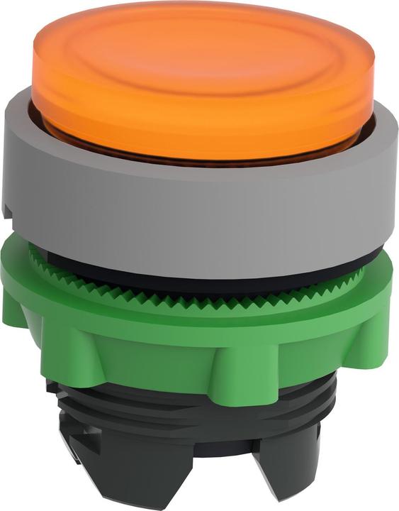 Actual product image Schneider Electric Illuminated pushbutton, front, protruding, ZB5AH53C0