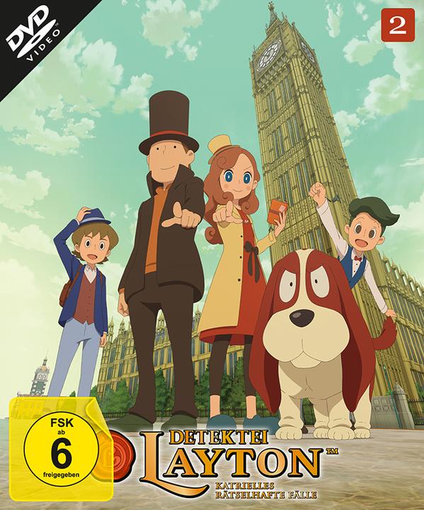 Actual product image Layton Detective Agency - Katrielle's Mysterious Cases: Volume 2 (2 DVDs) (DVD, 2020, German, Japanese)