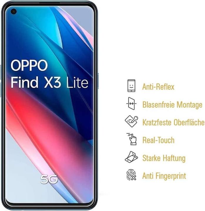 Produktbild Protectorking 6x Panzerfolie Anti-Shock matt entspiegelt (6 Stück, Oppo Find X3 Lite)