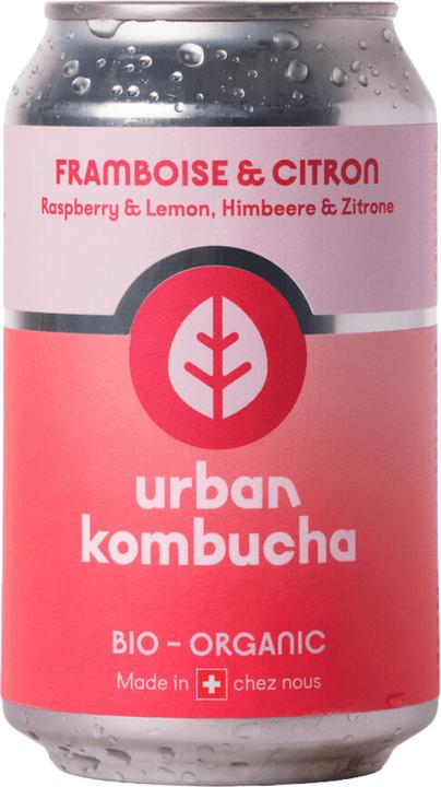 Image du produit Urban Kombucha Framboise & citron - (canettes) (1 x 33 cl)
