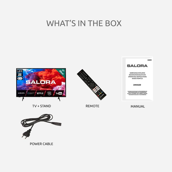 Actual product image Salora 220 series - 24 smart (24", LED, HD ready)