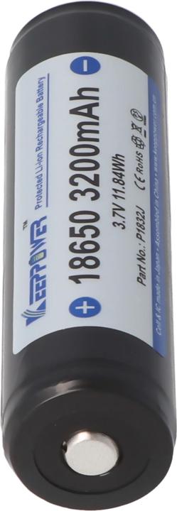 Keeppower Akku 18650, PCB geschützt (1 pcs., 18650, 3200 mAh)