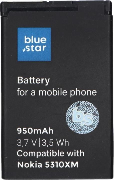 Produktbild Akku Blue Star BLUE STAR PREMIUM Akku für NOKIA 5310 XM / 6600F / 7210S 950 mAh