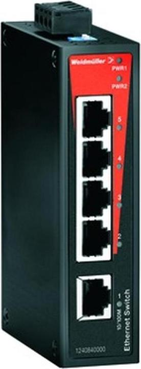 Produktbild Weidmüller Network Switch Unmanaged, Fast Ethernet (5 Ports)