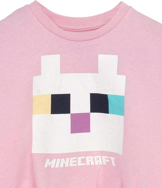 Produktbild Minecraft TShirt Front mit Knoten Mädchen (140)