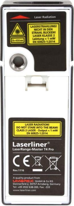 Produktbild Laserliner LaserRange-Master T4 Pro (40 m, 650 nm)
