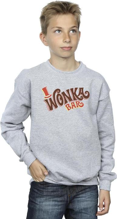 Actual product image Willy Wonka & the Chocolate Factory Boys Bar Logo Sweatshirt (128)