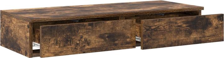 Produktbild VidaXL Bettunterlagen aus Raucheiche 90x36,5x16,5 cm Holzwerkstoff
