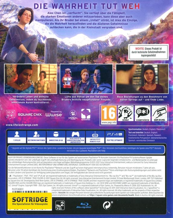 Produktbild Square Enix Life is Strange: True Colors (Free upgrade to PS5) (PS4, DE)