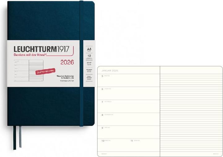 Produktbild Wochenkalender&NotizbuchMediumA5DeepSea2026 (15 x 21 cm, Deutsch)