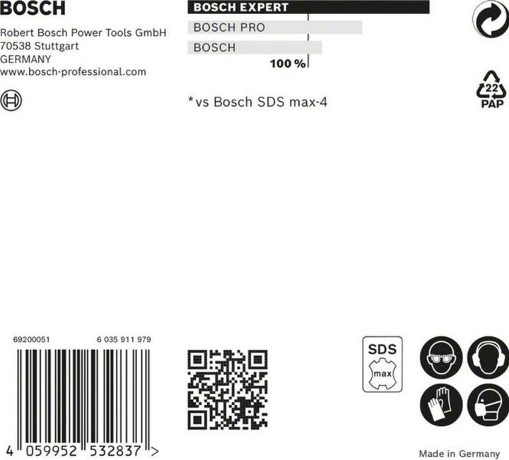Produktbild Bosch Professional Zubehör EXPERT SDS max-8X Hammerbohrer, 14 x 600 x 740 mm (14 Millimeter)