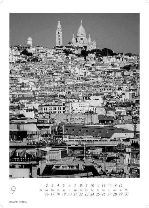 Immagine prodotto Paris schwarz-weiss 2026 S 29x21cm (Nessuna rilegatura, Tedesco)
