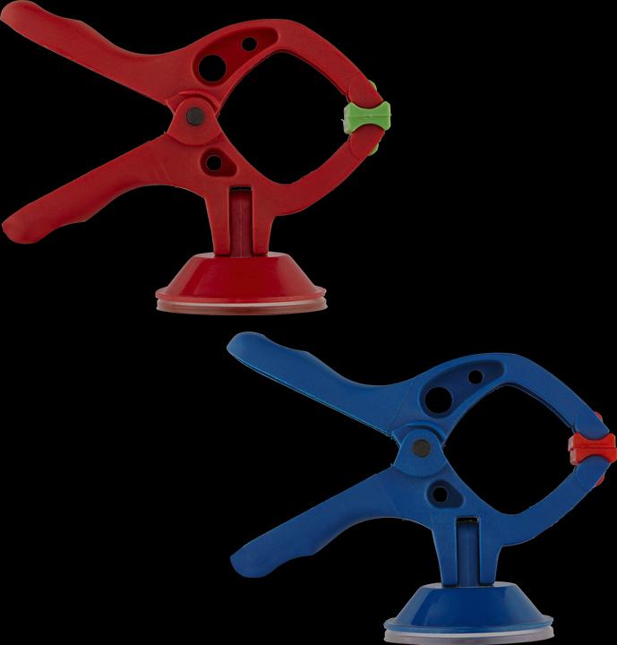 Actual product image wolfcraft microfix Spring Clamp Set with Suction Cup, 2 pcs. (30 mm)