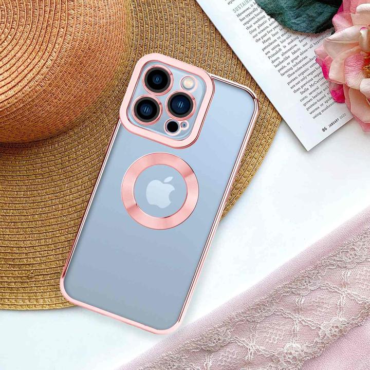 Actual product image Cadorabo TPU Chrome Case with Camera Protector for Apple iPhone 13 PRO MAX (Apple iPhone 13 Pro Max)