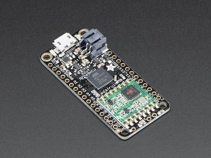 Immagine prodotto Adafruit Feather 32u4 con radio a pacchetti RFM69HCW 433MHz (Microcontrollore)