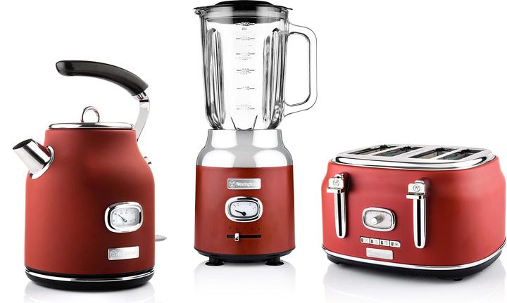 Actual product image Westinghouse Retro Breakfast Set, 2-Slot Toaster, Kettle, Stand Mixer (1.70 l)