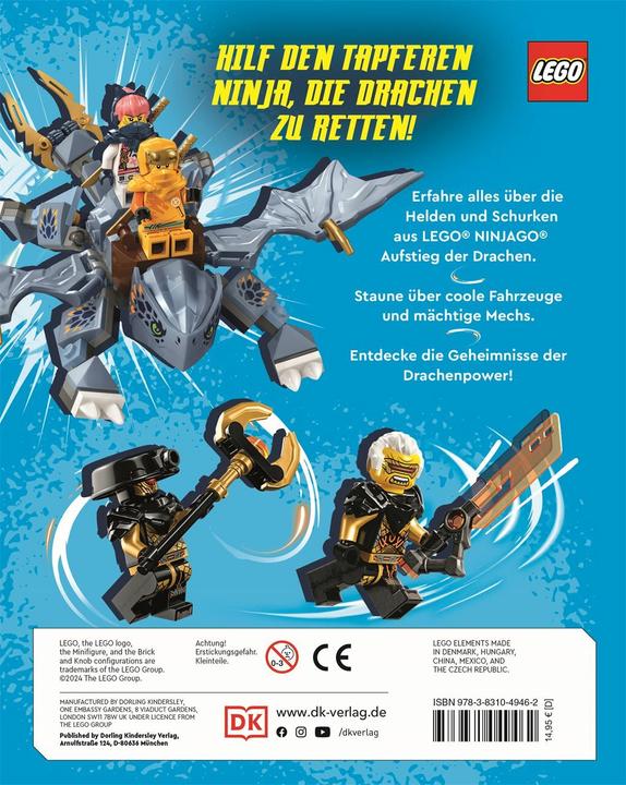 Image du produit LEGO® NINJAGO® Aufstieg der Drachen Der ultimative Ninja-Guide (Allemand, Shari charge, 2024)
